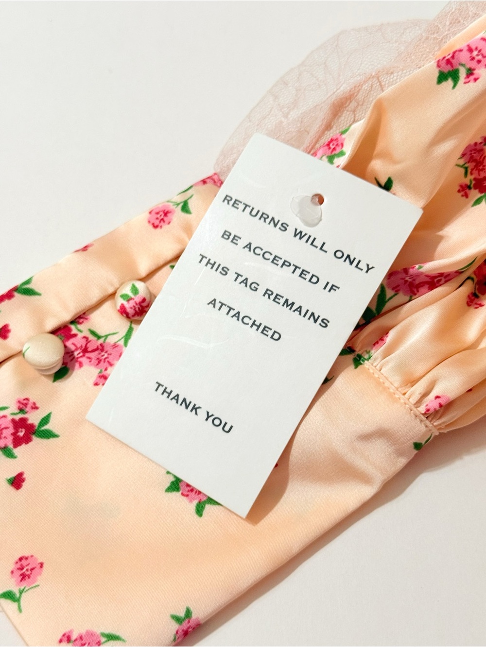 FOR LOVE & LEMONS PEACH PINK ASTER FLORAL MINI DRESS - Picture 11 of 16